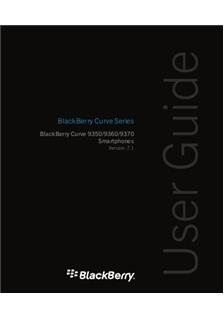 Blackberry Curve 9350 manual. Tablet Instructions.